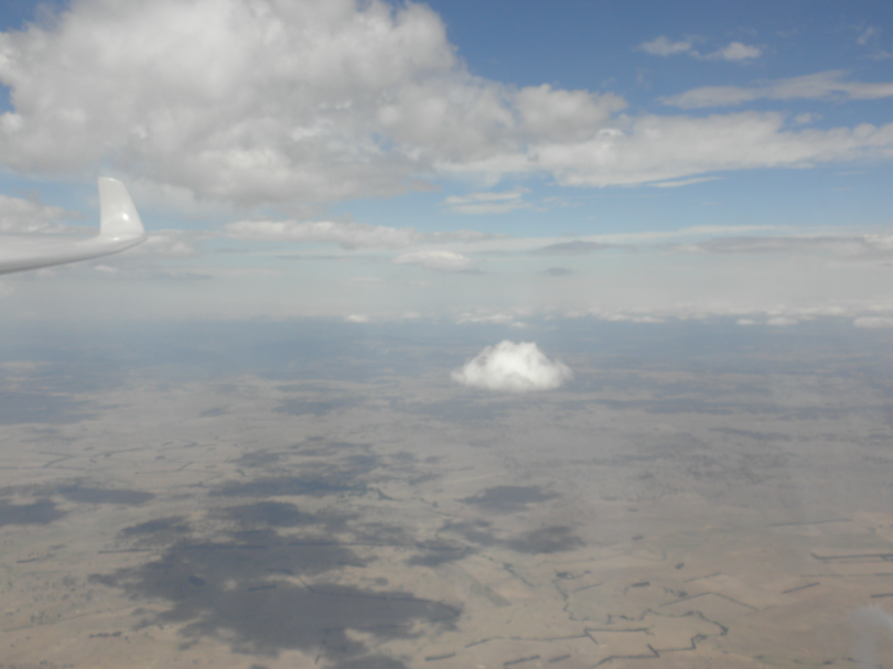 Gliding over the New England plateau in New South Wales